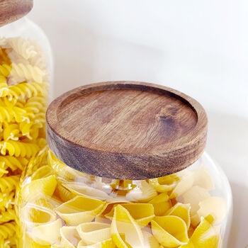 Kitchen Storage Jar With Acacia Wood Lid, 7 of 7