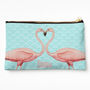 Pink Flamingo Personalised Make Up Bag, thumbnail 1 of 2