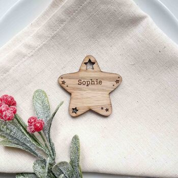 Christmas Place Name Setting Star, 4 of 7