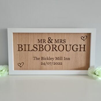 Personalised Wedding Top Table Sign, 4 of 6