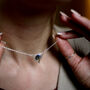 Forget Me Not Choker Style Sterling Silver Necklace, thumbnail 8 of 8