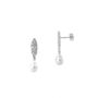 Drop Baroque Pearl Natural Textured Earring, thumbnail 4 of 4