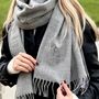Personalised Staggered Initial Scarf, thumbnail 2 of 8