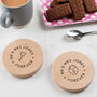 Personalised Wood Lock And Key Coaster Set For Couples, thumbnail 4 of 8