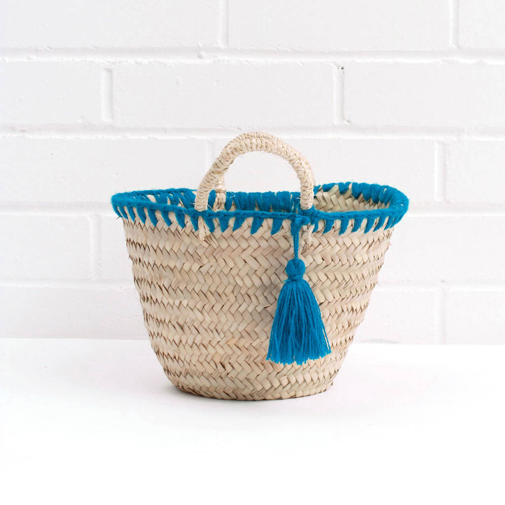 Mexicana Tassel Beach Basket | Price Drop By Bohemia ...