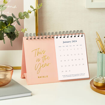 Personalised Uplifting 2024 Desk Calendar, 7 of 7