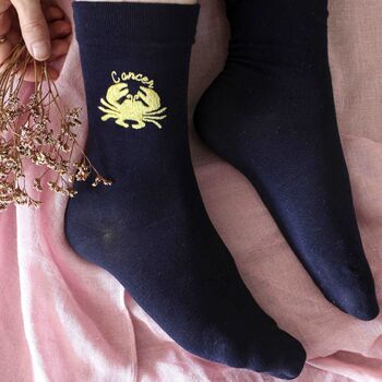 Zodiac Star Sign Bamboo Socks Birthday Gift For Her, 4 of 10