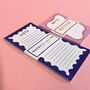 Pink Asymmetric Note Pad Colourful Stationery, thumbnail 4 of 7