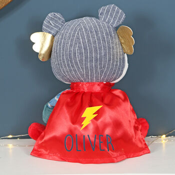Super Hero Bear With Personalised Cape, 2 of 5