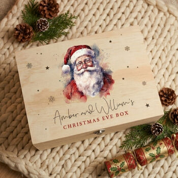Personalised Traditional Santa Christmas Eve Box Five Sizes, 2 of 11