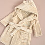 Personalised Teddy Ear Baby Robe Gift, thumbnail 6 of 12