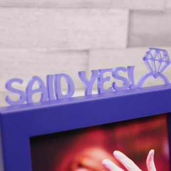 'I Said Yes!' Engagement Mini Photo Frame, 3 of 7