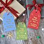 Personalised Gold Foiled Festive Pack Of Gift Tags, thumbnail 1 of 6