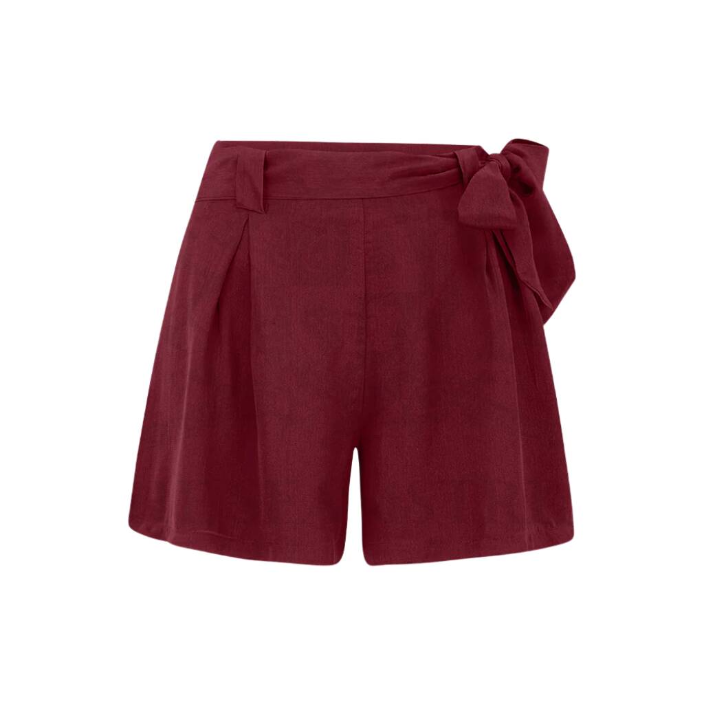 Emma Shorts In Windsor Wine Vintage 1940s Style, 1 of 2