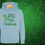 'Little Miss Christmas' Glittery Girls Christmas Jumper Hoodie, thumbnail 5 of 12