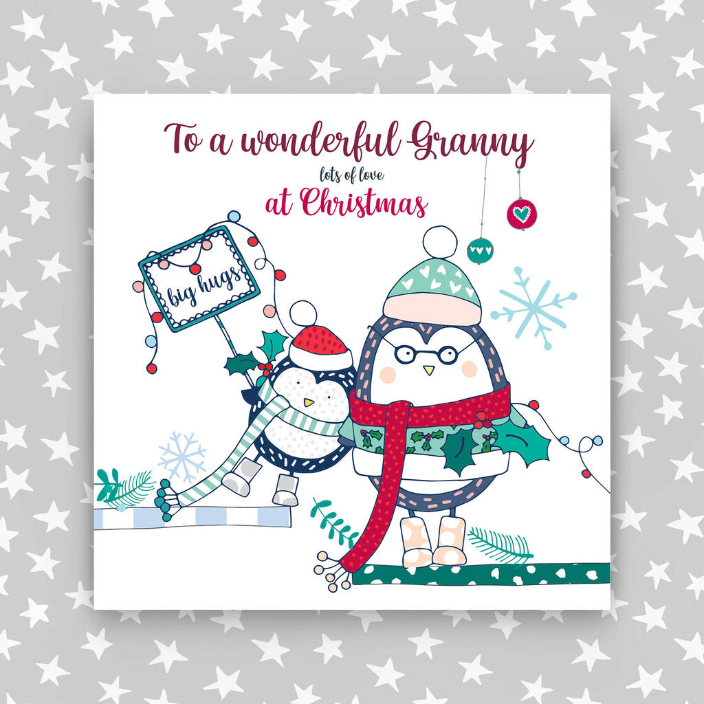 Wonderful Granny At Christmas Card By Molly Mae® | notonthehighstreet.com