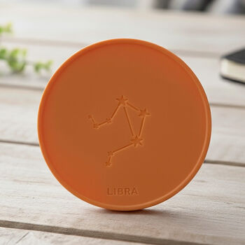 Libra Star Sign Birthday Gift Drinks Coaster, 6 of 10