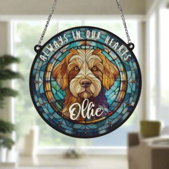 Labradoodle Memorial Suncatcher, 5 of 6