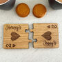 Personalised Oak Veneer Jigsaw Coasters Playing Cards, thumbnail 5 of 8