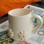 Handmade Ceramic Daisy Coffee Mug, Tea Cup, thumbnail 8 of 8