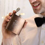 Personalised Wedding Hipflask Groom's Party Gifts, thumbnail 5 of 9