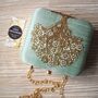 Mint Silk Mulberry Tree Clutch, thumbnail 5 of 5