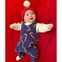 Blue Candy Canes Children's Christmas Romper, thumbnail 1 of 3