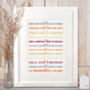 Personalised 'Your Memories Timeline' Print, thumbnail 7 of 10