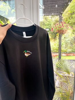 Duck Off Embroidered Sweatshirt, 3 of 6