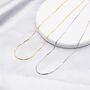 Minimalist Choker Chain In Sterling Silver, thumbnail 5 of 12