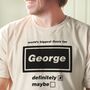 Personalised World's Biggest Oasis Fan Name T Shirt, thumbnail 3 of 3
