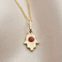 9ct Gold Talisman And Letter Charm Necklace, thumbnail 6 of 9