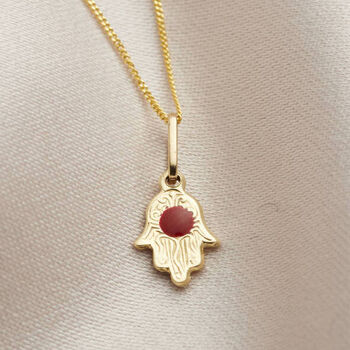 9ct Gold Talisman And Letter Charm Necklace, 6 of 9