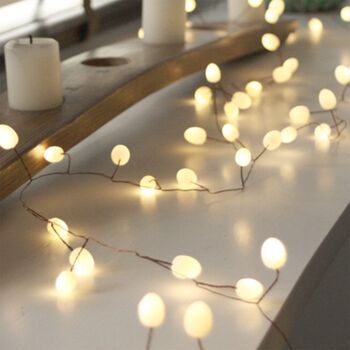 Opaque Teardrop Wire String Fairy Lights, 3 of 3