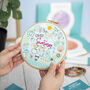 Hello Summer Embroidery Kit, Holiday Seasonal Diy Craft Kit, thumbnail 4 of 10