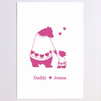 Personalised Bear And Cub Print, 3 of 12