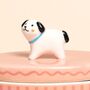 Pink Oval Ceramic Dog Trinket Pot, thumbnail 4 of 4