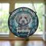 Labradoodle Grey Memorial Suncatcher, thumbnail 5 of 6