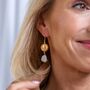 Roisin Baroque Pearl Drop Earrings, thumbnail 3 of 3
