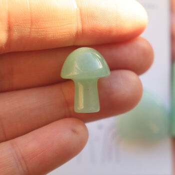 Green Aventurine Crystal – Heart, Tower And Mushroom Trio, 2 of 5