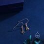 Giraffe Drop Hook Earrings In Sterling Silver, thumbnail 4 of 11