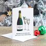 'Prosecco Is For Life' Funny Christmas Card, thumbnail 3 of 3