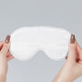 Silk Sleep Mask Eye Mask 100% Pure Soft Mulberry Silk White Luxury Travel Gift Blackout Hypoallergenic, thumbnail 2 of 5