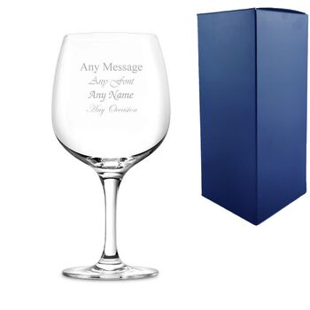 Personalised Connoisseur Gin Glass With Gift Box, 2 of 6