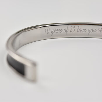 Men's Anniversary Bracelet With A Personalised Date, 6 of 8