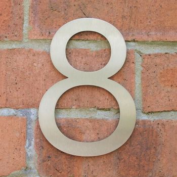 Marine Grade Stainless Steel House Numbers, 11 of 12