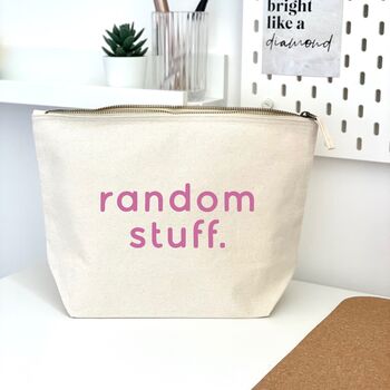 Random Stuff Zipped Storage Bag Pouch, 2 of 4