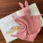 Personalised Organic Cotton Easter Bunny Baby Comforter, thumbnail 7 of 12