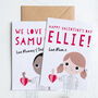 Personalised Kids Valentine's Portrait Card, thumbnail 1 of 6