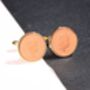 2008 18th Birthday One Penny Coin Cufflinks, thumbnail 4 of 5